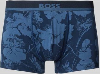 HUGO BOSS Trunks mit elastischem Label-Bund in Blau, Größe S