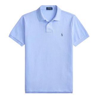 Ralph Lauren Polo Shirts, male, Blue, Size: L Custom Slim Fit Polo