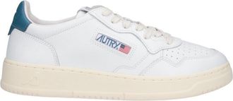 Autry Low-Top White Leather Sneakers with Perforated Detailing