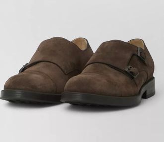 Tod's suede leather monk shoes