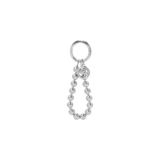 Michael Kors Keyrings, female, Gray, Size: ONE SIZE Charm Keyring