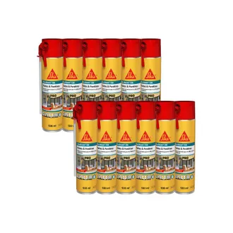 Sika Paquete De 12 Espumas Sika Para Puertas Y Ventanas Sika Boom 138 - 500ml