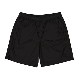 Moncler Badmode, Heren, Zwart, M, Nylon, Logo Zwemkleding