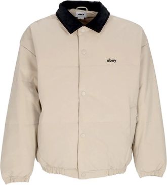 Obey Uomo, Giacche, Beige, XL, new