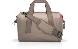 Reisenthel Umh&auml;ngetasche REISENTHEL Allrounder M, Damen, Gr. B/H/T: 40cm x 33,5cm x 24cm, hellbraun, Polyester, Taschen Umh&auml;ngetasche