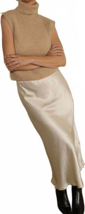 Nation Ltd Mabel Bias Skirt In Moonbeam