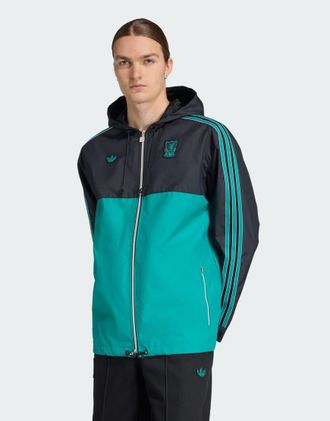 adidas Originals Liverpool FC Terrace Icons - Parka nero e verde