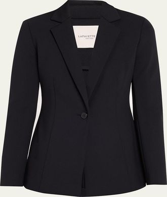 Lafayette 148 New York Slim Single-Button Blazer