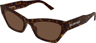 Balenciaga BB0447S 002 Womens Sunglasses Tortoiseshell Size 56