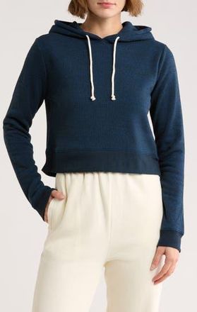 Threads 4 Thought Fleece Crop Hoodie in Blue at Nordstrom Rack, Size X-Large