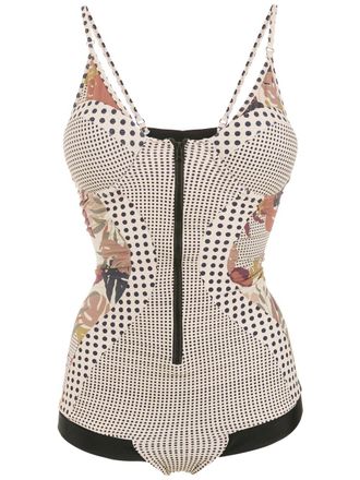 Amir Slama Costume intero con stampa - Toni neutri