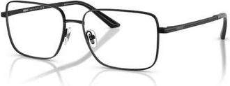 Versace 55mm Rectangle optical glasses in Black at Nordstrom