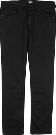 Paige Federal Transcend Straight-leg Jeans, Jeans, Black - W28