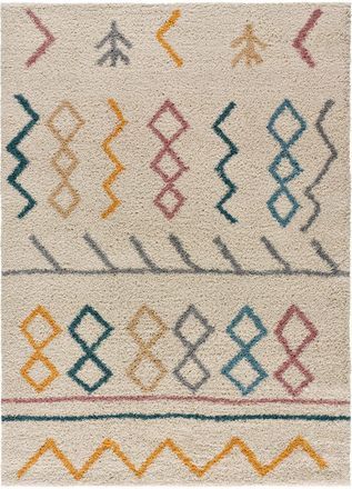 Atticgo Alfombra bereber beige/multicolor 133x190 cm