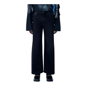 VETEMENTS Wide Jeans, male, Black, Size: W34 Reconstructed Jeans