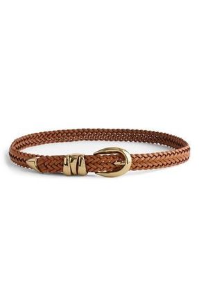 Madewell Woven Leather Triple Keeper Belt in Light Caramel at Nordstrom Rack, Size X-Large/xx-Large