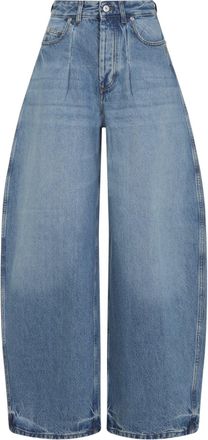 Jacquemus Blue Le De-Nimes Ovalo Cotton Jeans-Donna