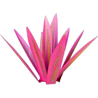 OEM Escultura R&uacute;stica De Agave Rosa De 35 Cm - Estatua Art D&eacute;co, Decoraci&oacute;n De Interiores, Estatua De Jard&iacute;n, Adorno De C&eacute;sped, Estaca De Jard&iacute;n, Planta D