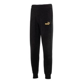 Puma Ess+ Tape Golden! Track Pants Logo Black 674351-01