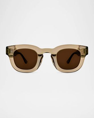 Thierry Lasry Men & apos;s Silvery 177 Acetate Rectangle Sunglasses