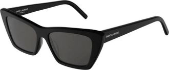 Saint Laurent 572 Zonnebril - unisex - Accessoires - Zwart - Maat: 53 MM Polyamide