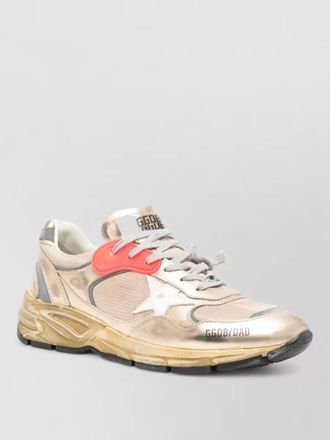 Golden Goose running dad sneakers net leather star sole