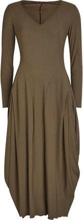 High Abito midi At-Length - Marrone