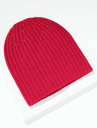Talbots Chunky Cashmere Beanie - Red - 001 Talbots