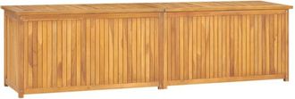 vidaXL Ba&uacute;l De Jard&iacute;n Madera Maciza De Teca 200x50x55 Cm Vidaxl