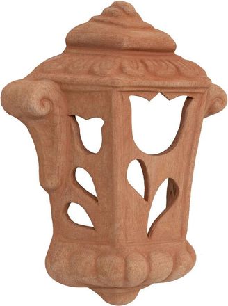 Biscottini International Biscottini - Farol De Pared De Terracota 100% Made In Italy Para Jard&iacute;n, Exterior E Interior