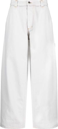 Maison Margiela mid-rise wide-leg jeans - women - Cotton/Polyester/Cotton - 26 - Blue