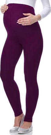 Be Mammy Womens Maternity Long Leggings 02(Plum, L)