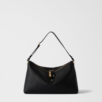Furla Debby Borsa A Spalla L Nero Nero Pelle Di Vitello Notte + Pelle Di Vitello Sidney Donna