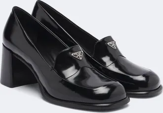 Prada Patent leather loafer pumps
