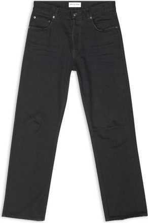 Balenciaga Japanse Denim Unisex Slim Fit Jeans - Dames - Regular Fit Jeans - Zwart - W27 - Denim - Jeans