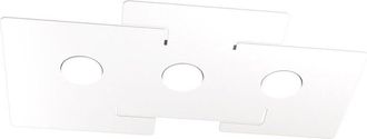 Top-Light Plafoniera Moderna Echo Metallo Bianco 3 Luci Gx53