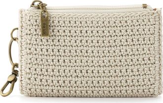 The Sak Encino Crochet Card Wallet in Ecru at Nordstrom