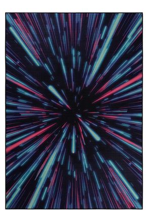 Wecon Home Alfombra plana estilo gamer con dise&ntilde;o ne&oacute;n 160x230