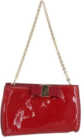 Ferragamo Pre-owned Clutches, female, Red, Size: ONE SIZE Pre-owned Clutch
