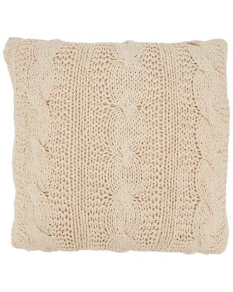 Saro Lifestyle Cable Knit Down-Filled Pillow