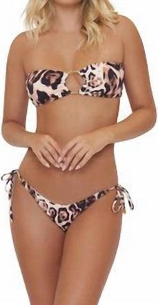 PQ Swim Womens Teeny Tie Bikini Bottom In Cougar