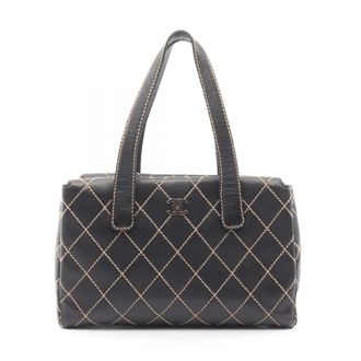 Chanel Black Leather Tote Bag (Pre-Owned)