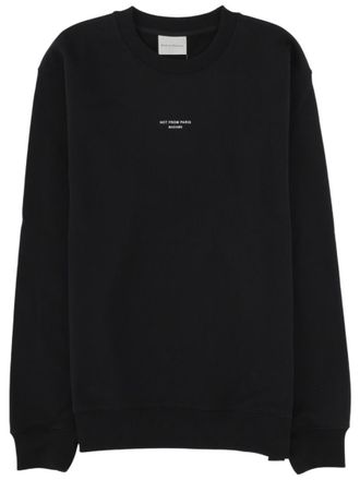 Dr&ocirc;le de Monsieur Black Crew Neck Sweatshirt