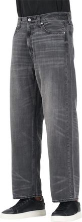 Calvin Klein Jeans Zwarte Denim Baggy Jeans - Heren - Regular Fit Jeans - Zwart - W36 - Denim - Jeans