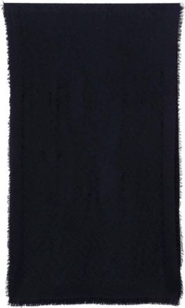 Tagliatore Sjaal van scheerwol - Heren - Wintersjaals - Blauw - ONE Size - Wol - Accessoires