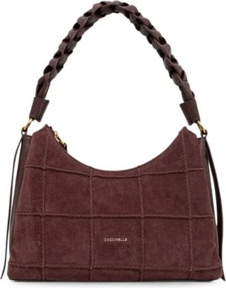 Coccinelle Tassen, Dames, Bruin, ONE Size, Su&egrave;de, Boheme Check Embroidery