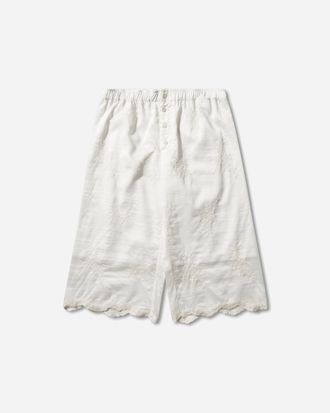 Our Legacy Women s Frill Shorts Ivory
