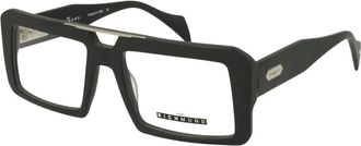John Richmond Rechthoekige zwarte bril - Heren - Brillen - Zwart - ONE Size - Accessoires