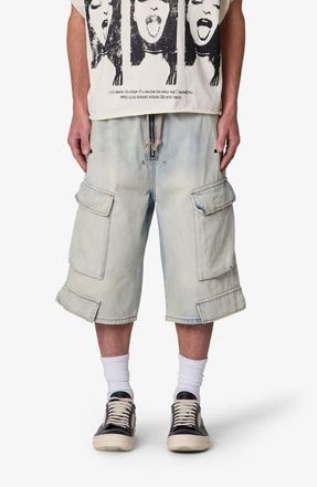 mnml Rave Cargo Shorts in Vintage Blue at Nordstrom, Size Xx-Large