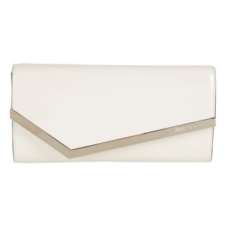 Jimmy Choo London Clutches, female, White, Size: ONE SIZE Emmie Flap Clutch